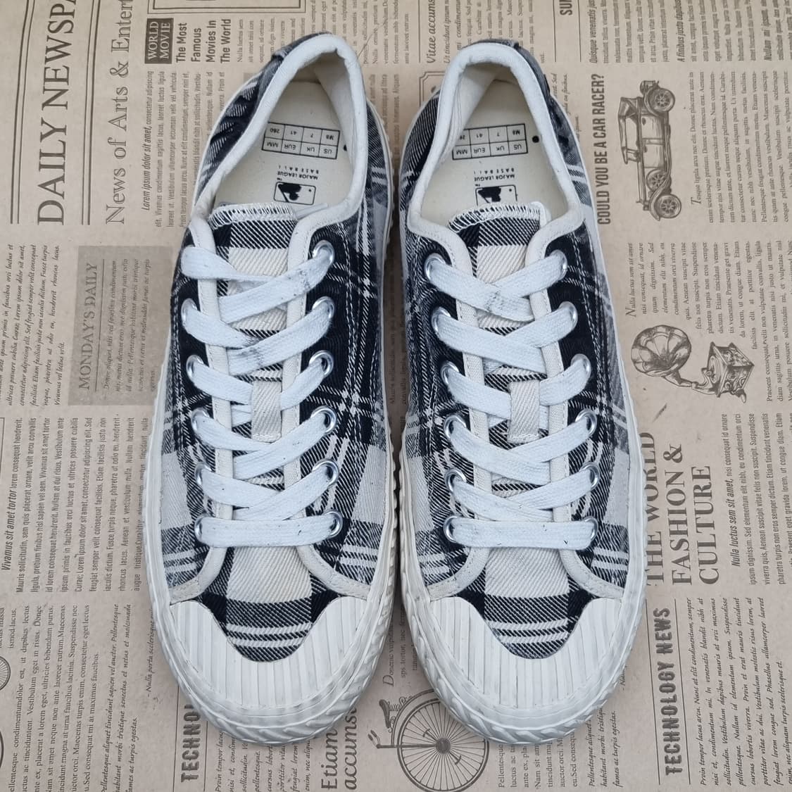 MLB 플레이볼 체크 남성 스니커즈 260 상품이미지2