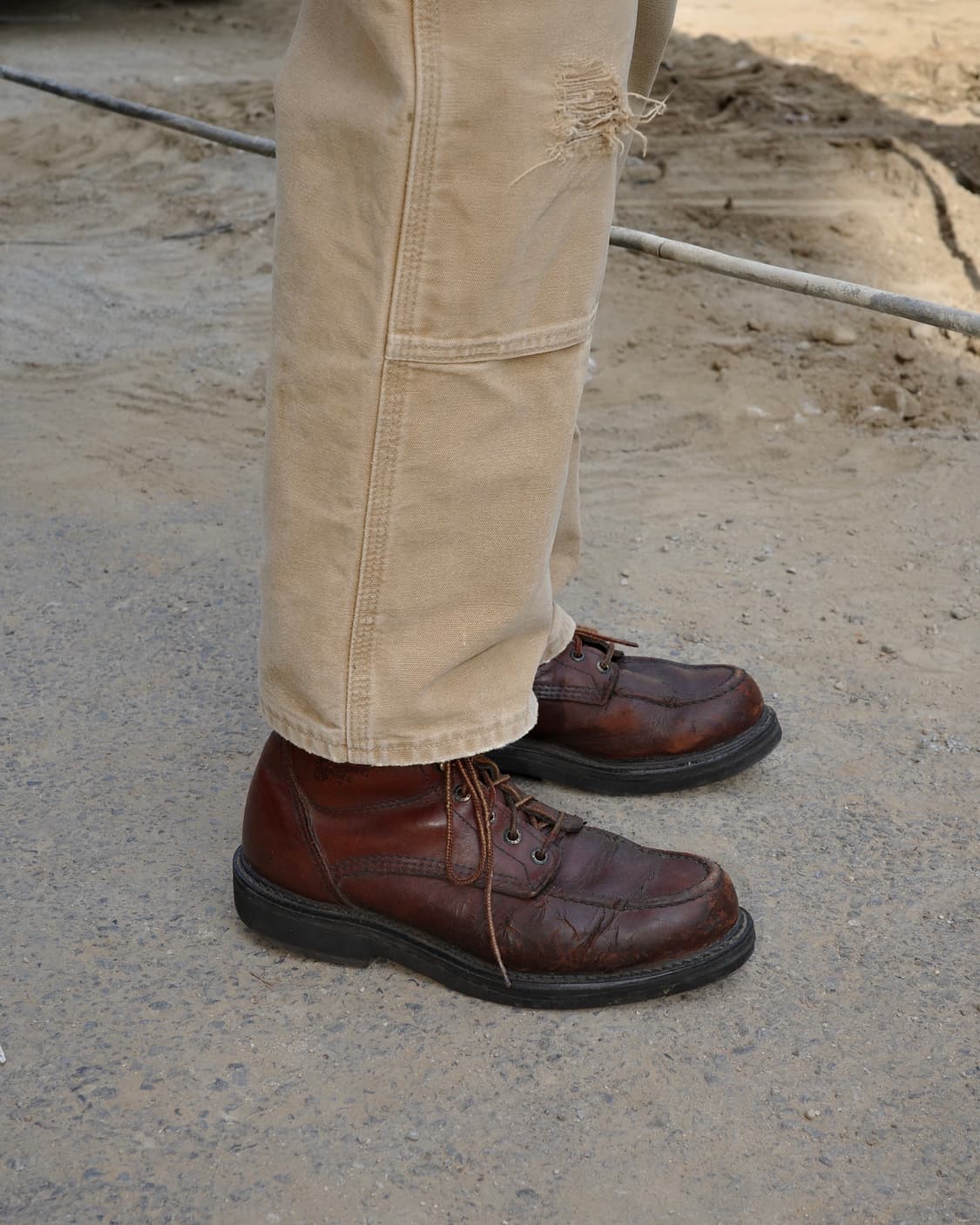 90s Red Wing 202 디스트레스드 목토 워크 부츠 상품이미지10