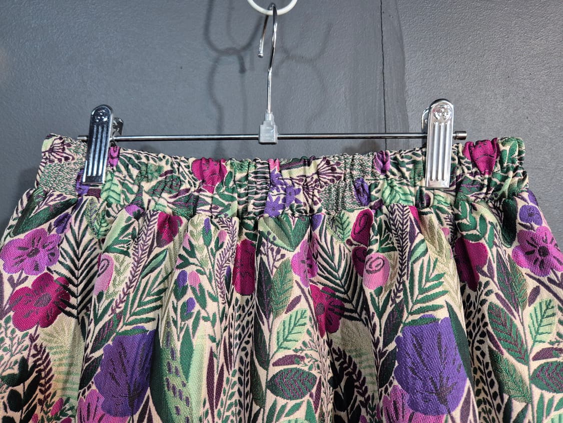 플라워 패턴 롱 스커트 55 66 77 상품이미지2