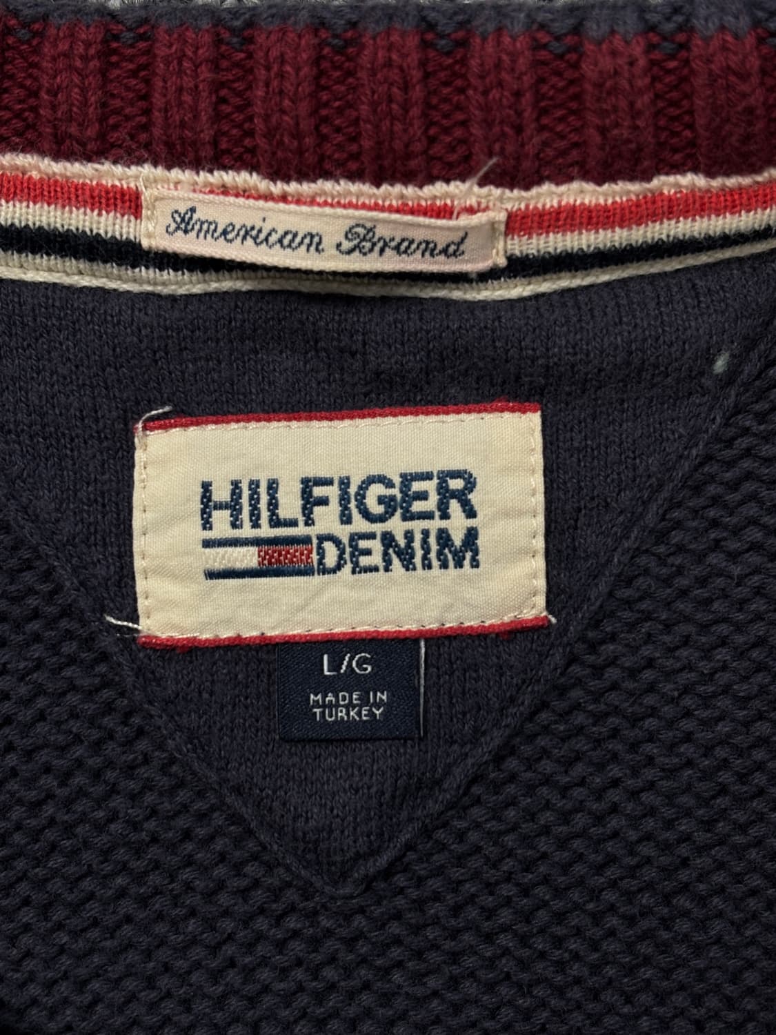 타미힐피거 셰브론 패턴 니트 스웨터 상품이미지6