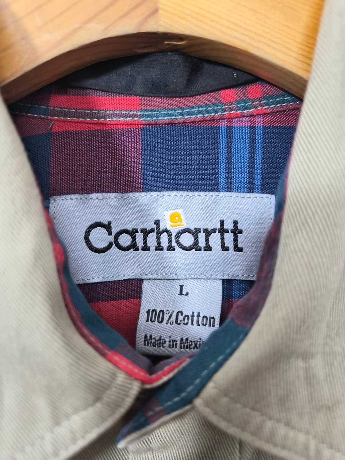 칼하트Carhartt 브라운 코튼 셔츠 L - S42 상품이미지4