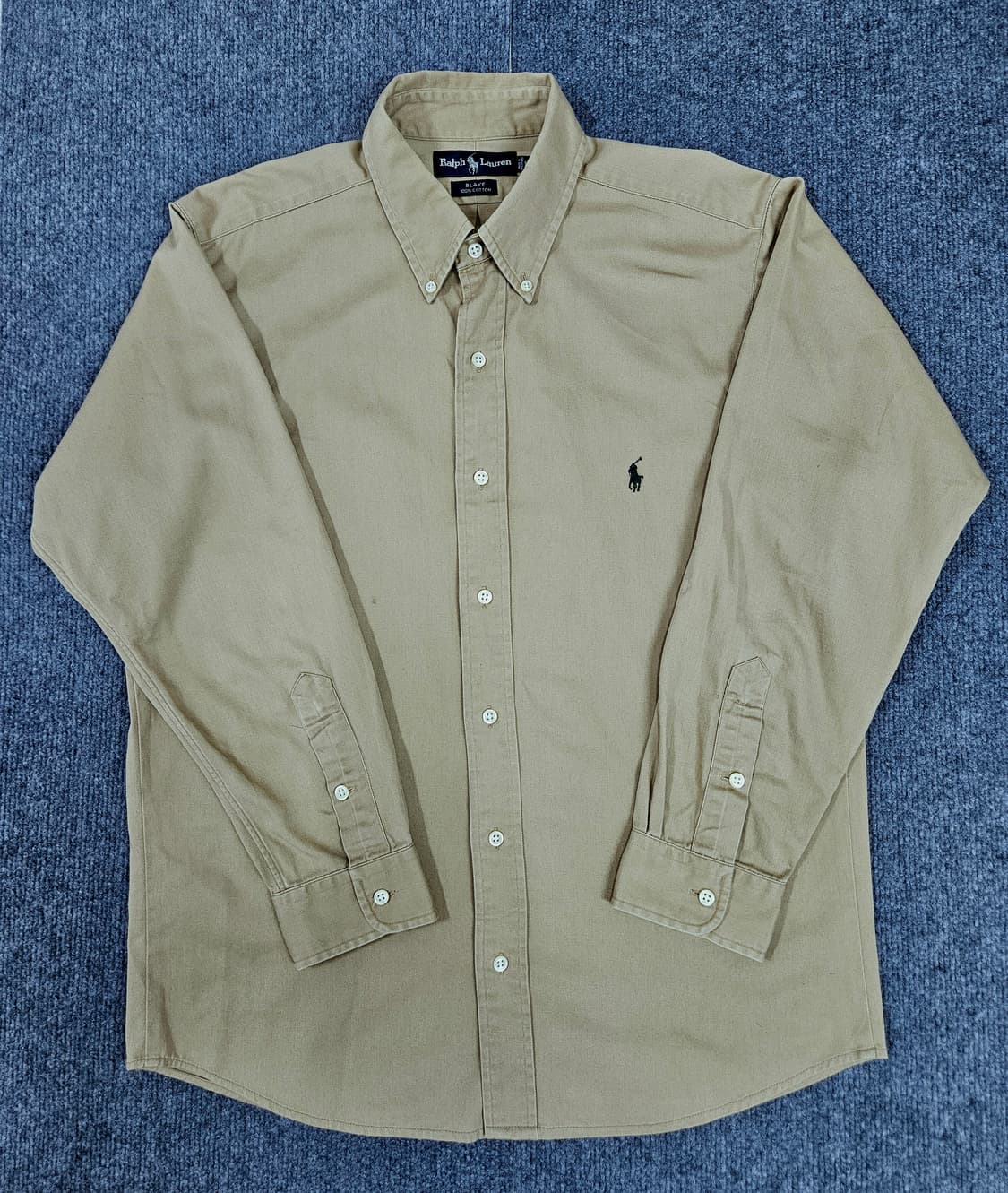 랄프로렌 베이지 옥스포드 셔츠 브레이크핏(급처) 상품이미지1