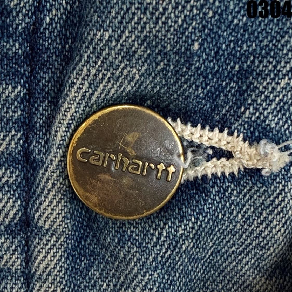 칼하트 데님 오버롤 워크 팬츠 34X30 0304 상품이미지4