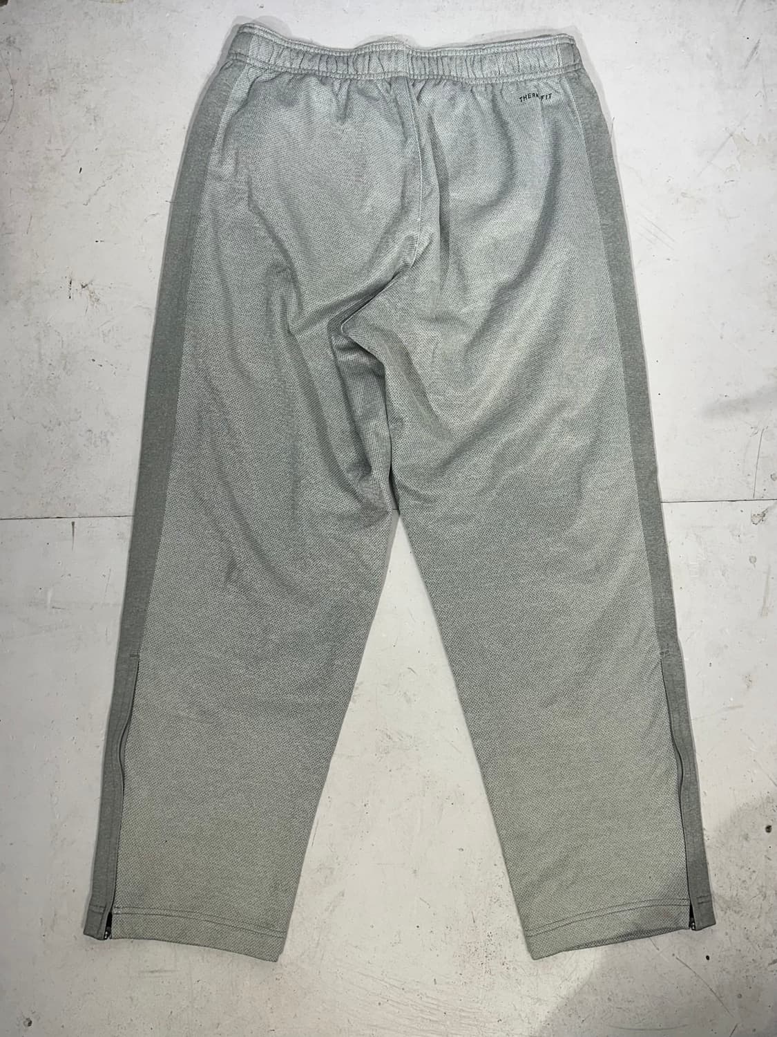 나이키 그레이 와이드 블랙 로고 트레이닝 팬츠 L 상품이미지5