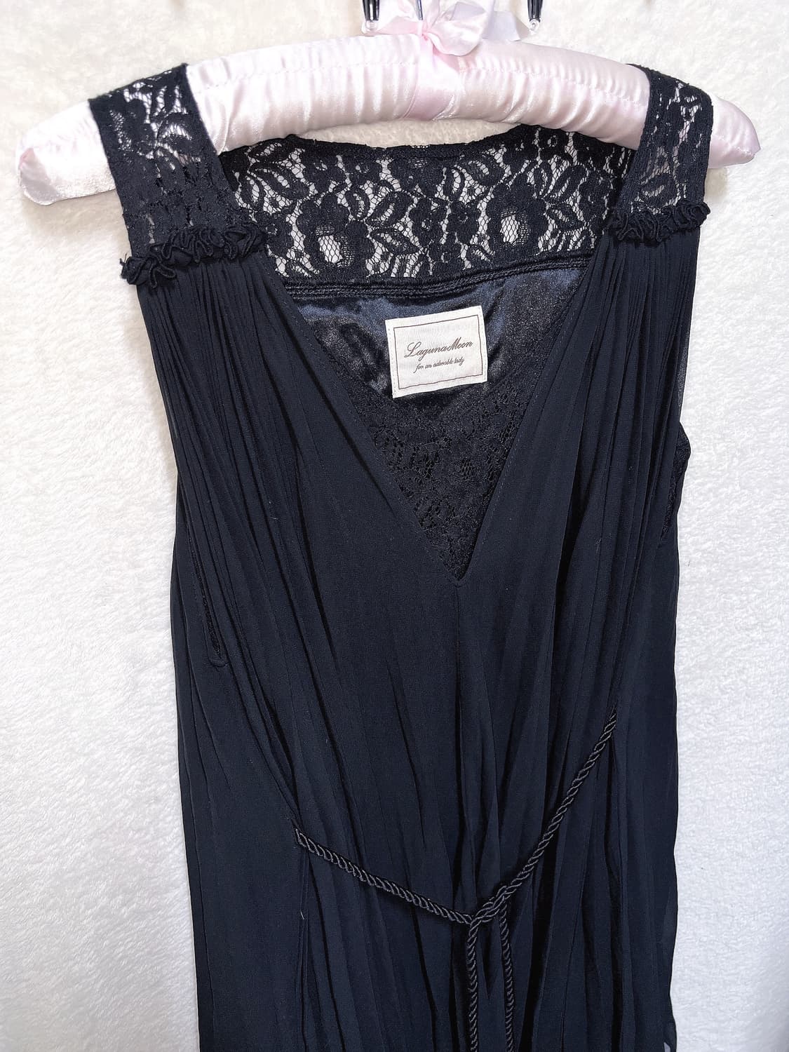 로맨틱고딕 고스펑크 블랙 레이스 쉬폰원피스 드레스 아카이브 핀터 페어리 상품이미지10