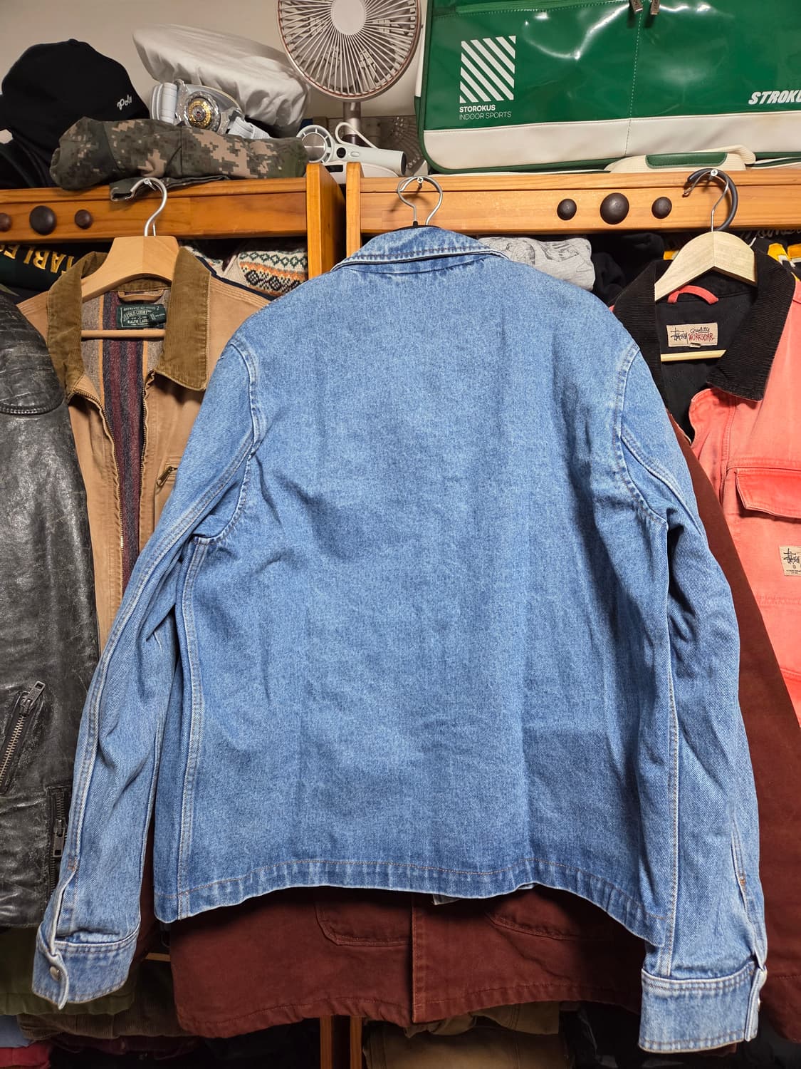 22SS ami 체스트 로고 자수 데님 자켓 상품이미지7