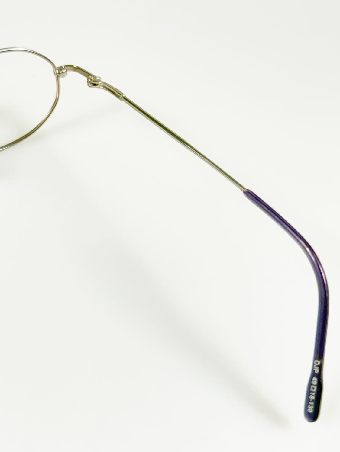 90s DJP 실버 메탈 슬림 오벌 프레임 빈티지 안경 상품이미지6