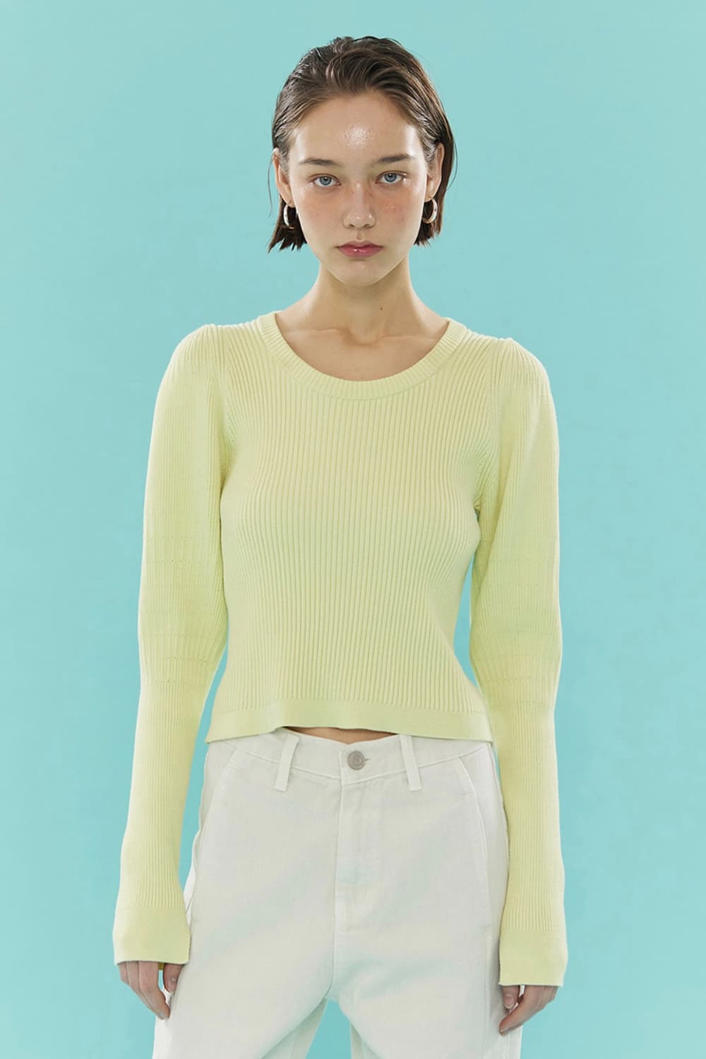 아위 볼륨슬리브 니트  상품이미지1