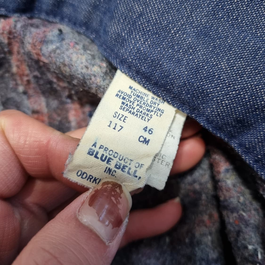 1970s Bluebell  블랭킷 데님 초어 자켓  상품이미지10