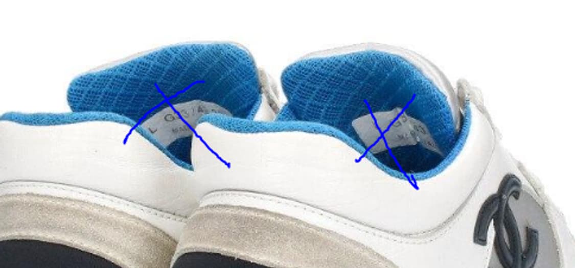 샤넬 CC 로고 레이스업 스니커즈 ( 240 ) 상품이미지8