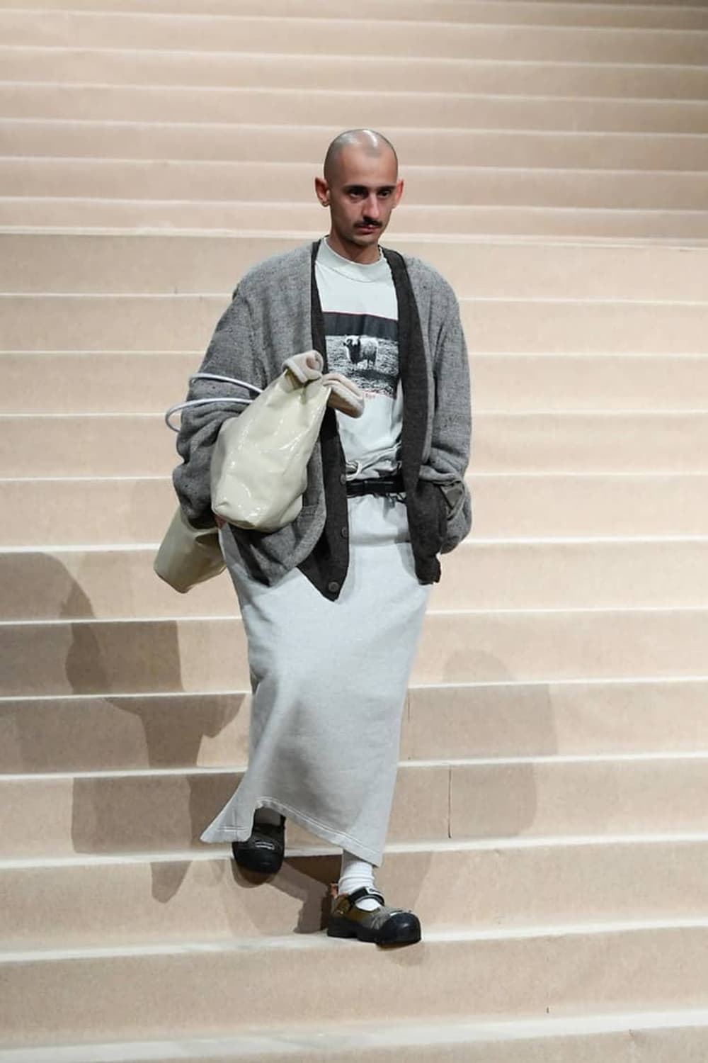 24 FW 마리아노 그랜파 가디건 그레이 M(컬렉션 제품) 상품이미지2