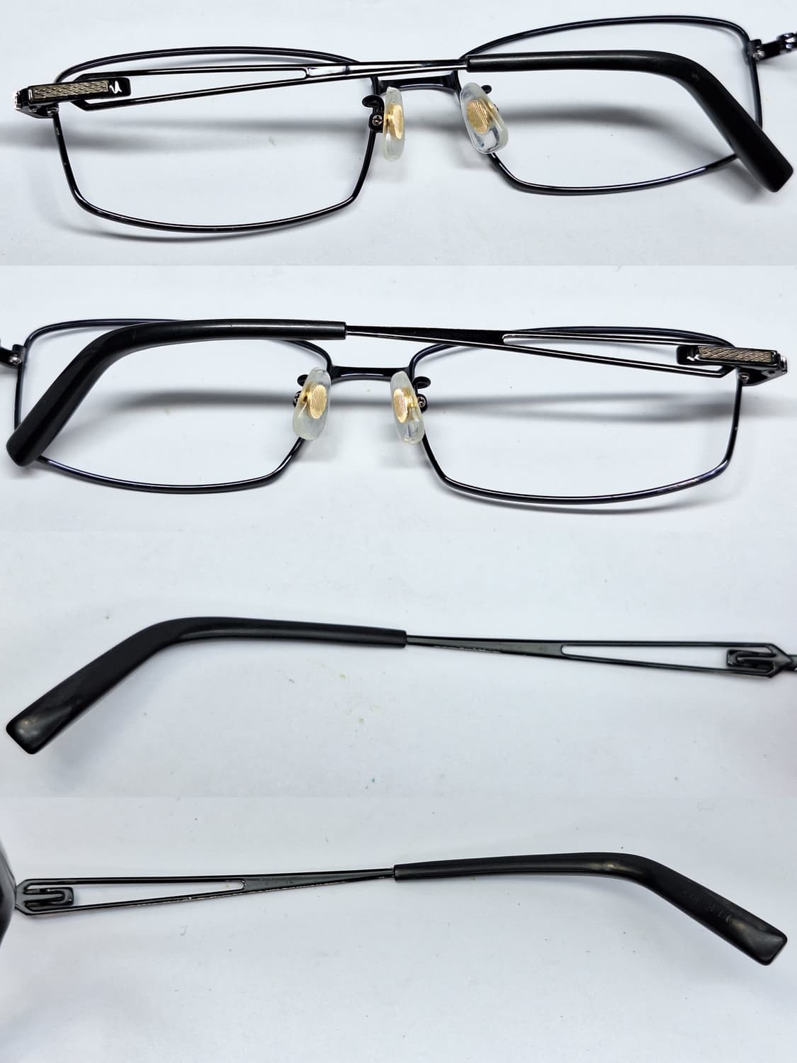 INCLUSE 스퀘어 안경테 미드나잇 블루 빈티지 일본 수입 레트로 상품이미지9