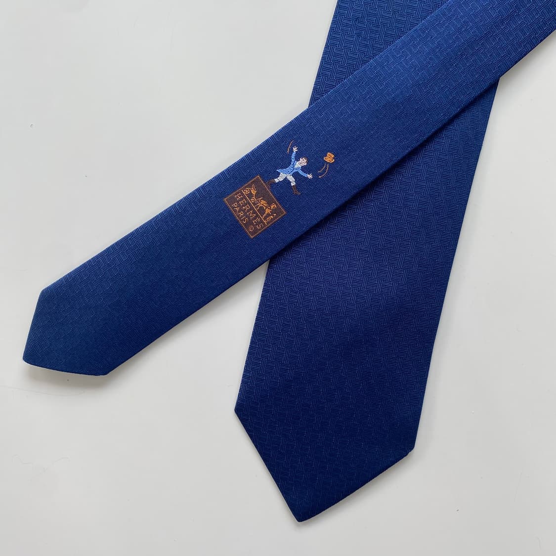 신형 에르메스 H모노그램 넥타이 정품 명품(HERMES) 7.7cm 상품이미지1