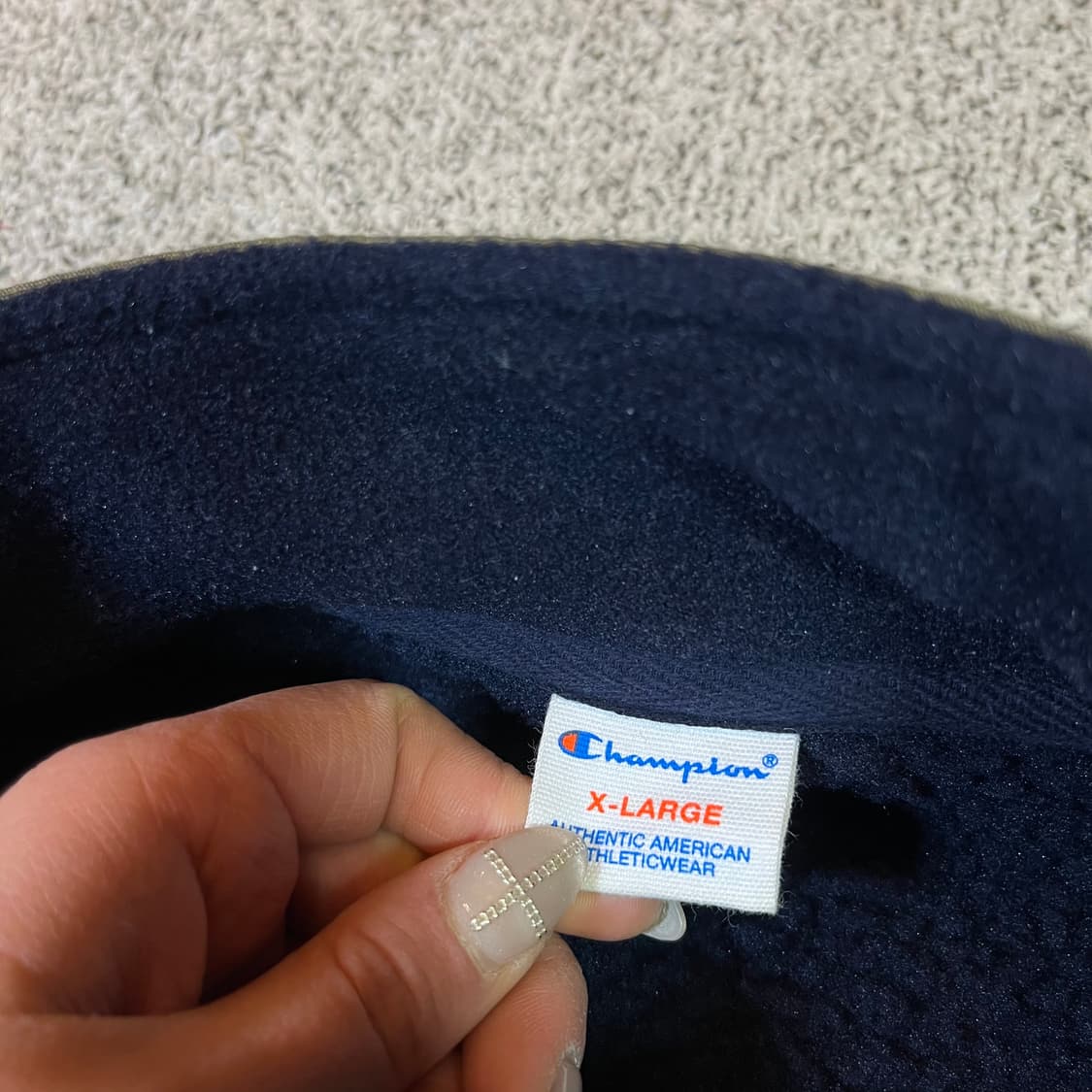 챔피온 빅로고 스냅 플리스 풀오버 상품이미지4