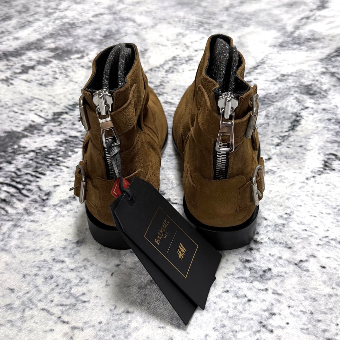 (풀구성 새상품) 발망 H&M 스웨이드 부츠 41 상품이미지3