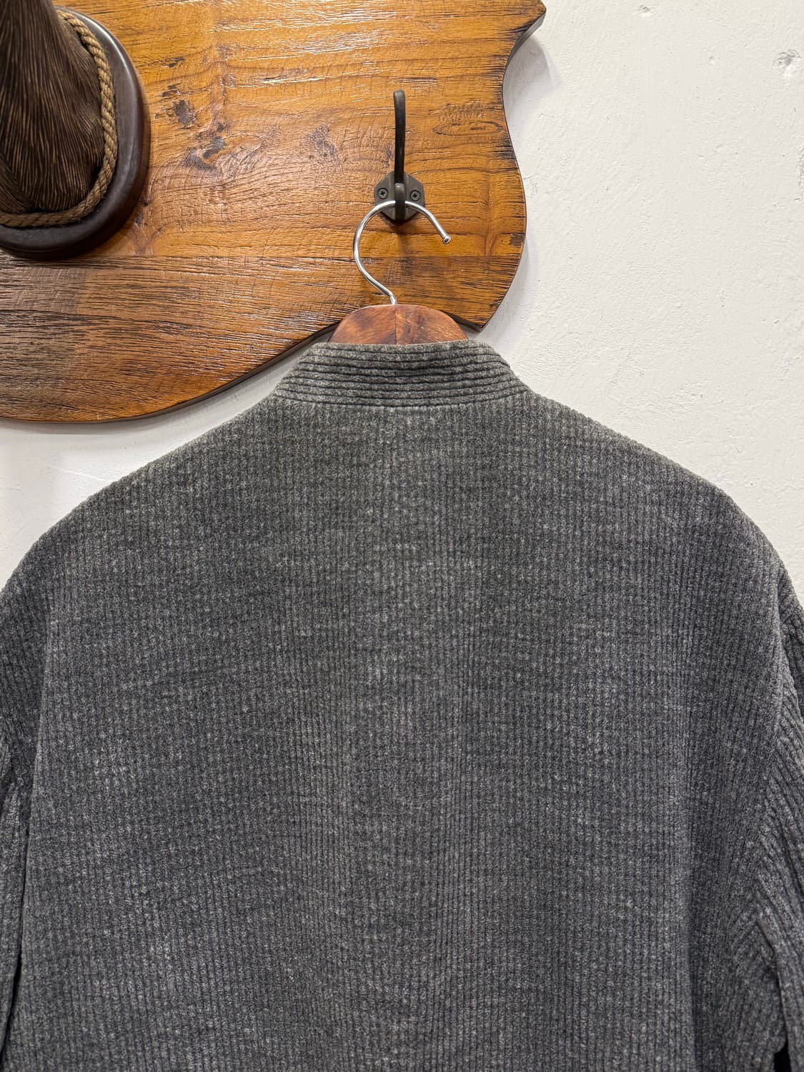 L) ISSEY MIYAKE MEN Wool Ribbed Stand Co 상품이미지6