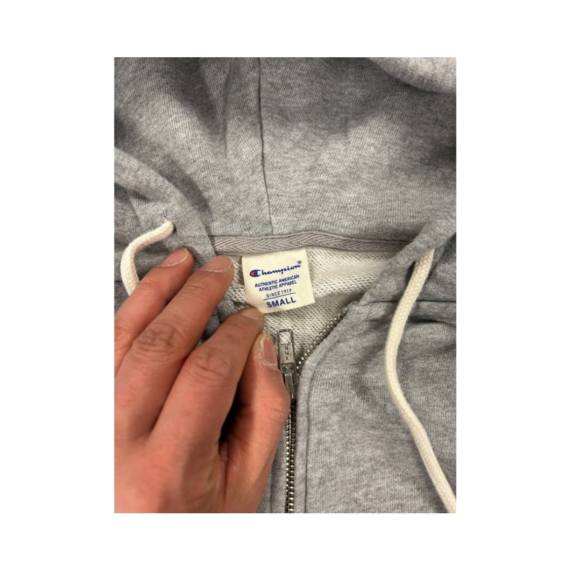 W-S) 챔피온 그레이 미니로고 후드집업 TH-025 상품이미지3