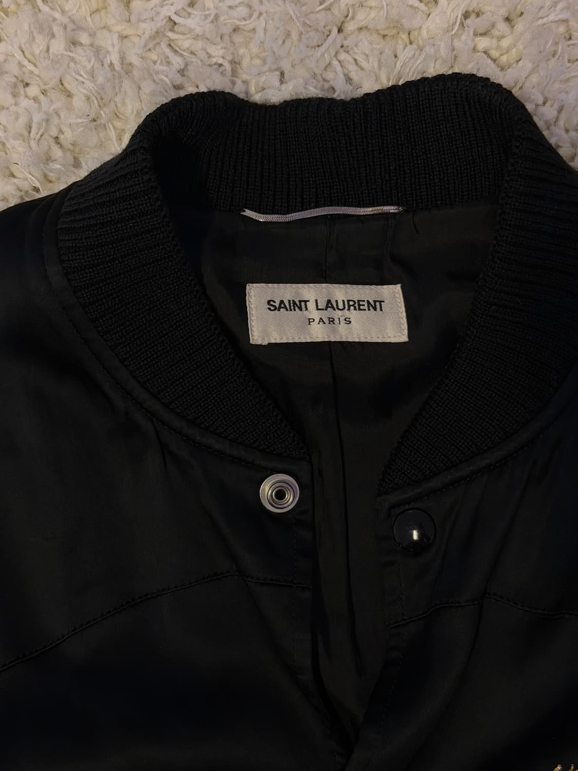 비버착용)생로랑 에디슬리먼yeah baby 테디자켓 상품이미지3