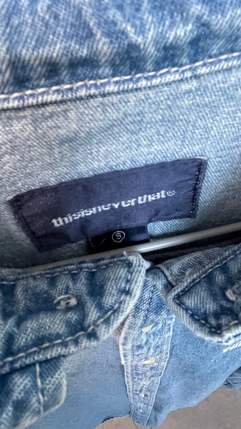 디스이즈네버댓/디네댓 데님셔츠 small 상품이미지2