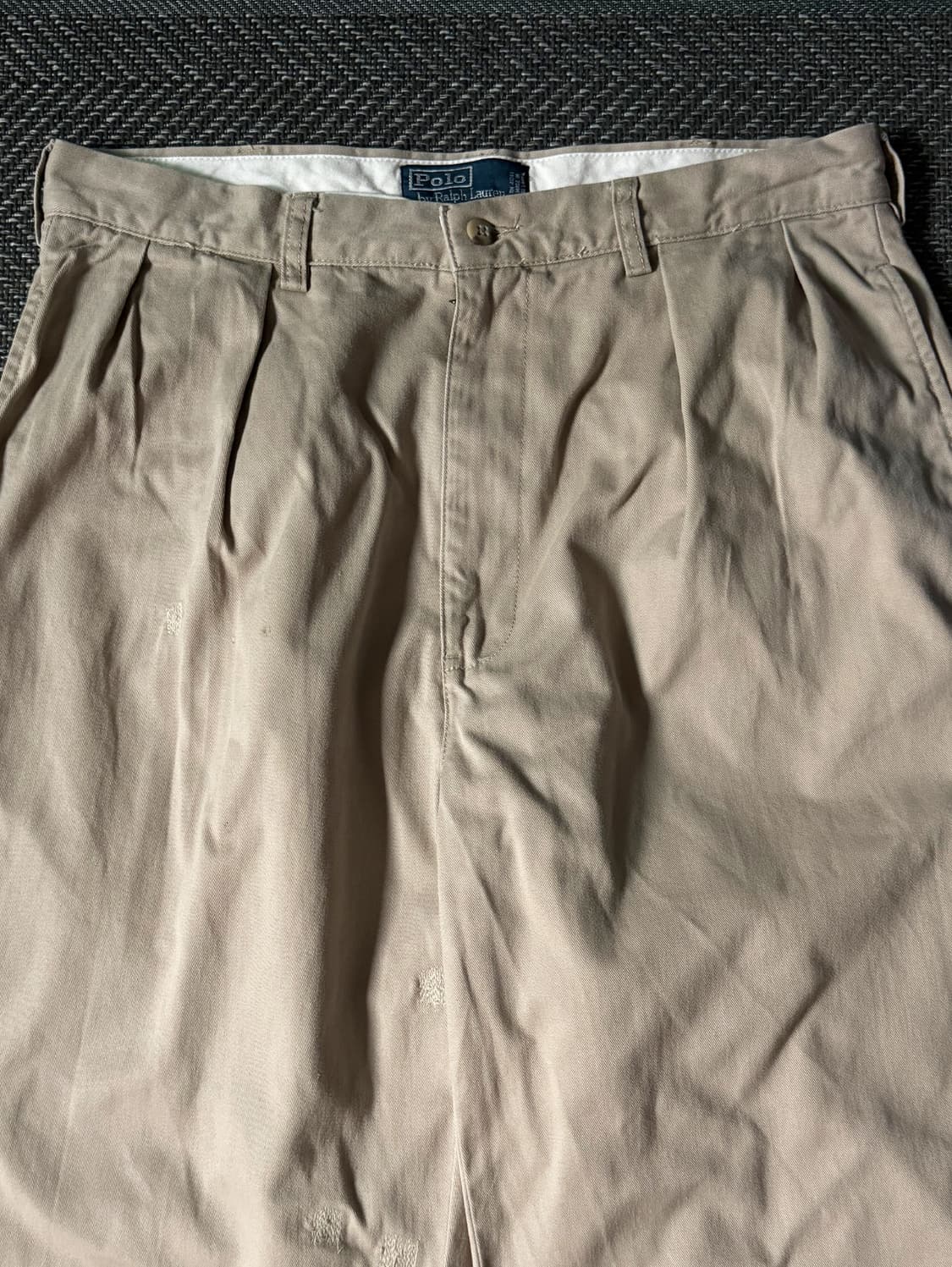 (33) 90s 폴로 랄프로렌 앤드류 더블 플리츠 치노 팬츠 상품이미지2