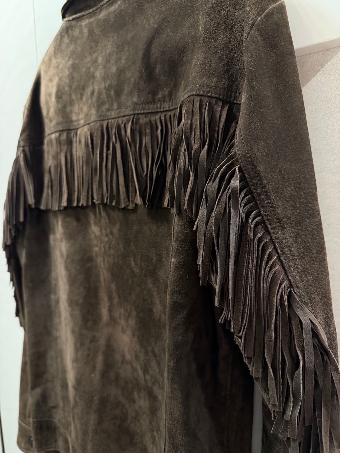 자라 리얼 스웨이드 프린지 자켓 상품이미지5