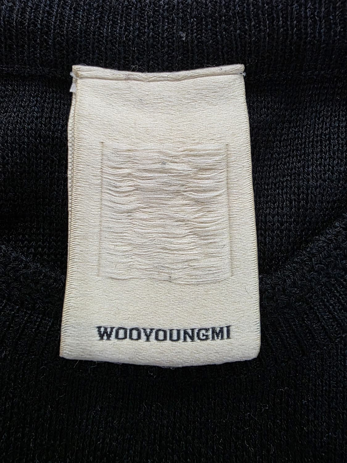 우영미 블랙 프린트 니트 스웨터 100 상품이미지7