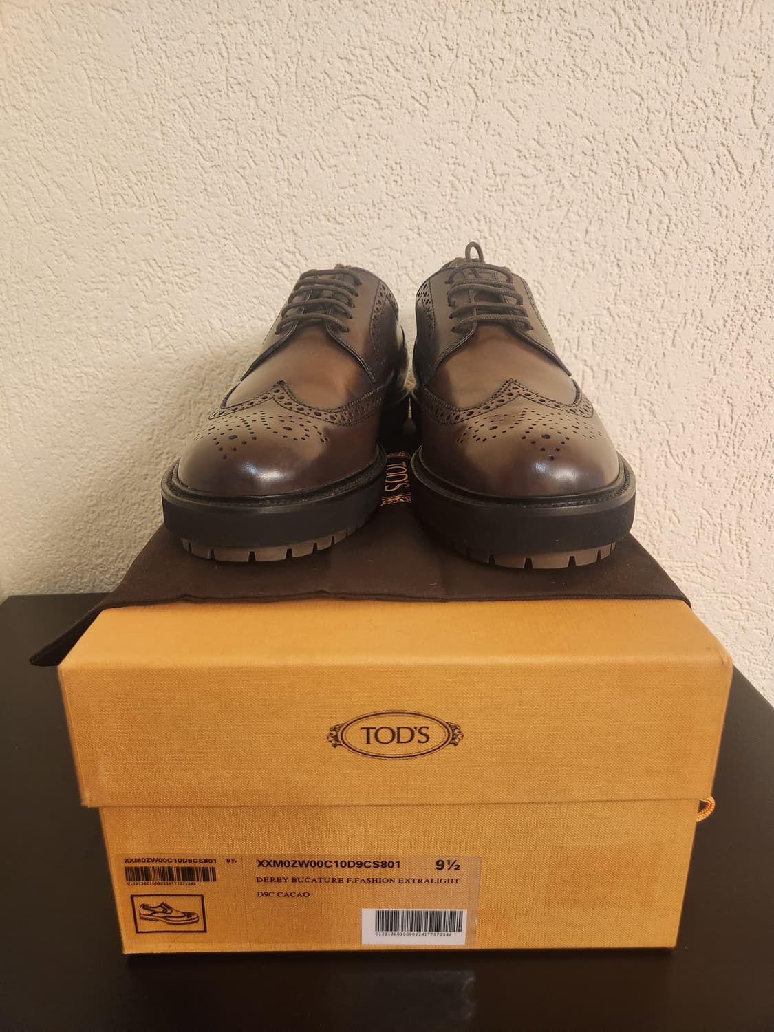 Tod's 토즈 레이스업 윙팁 더비슈즈 상품이미지6
