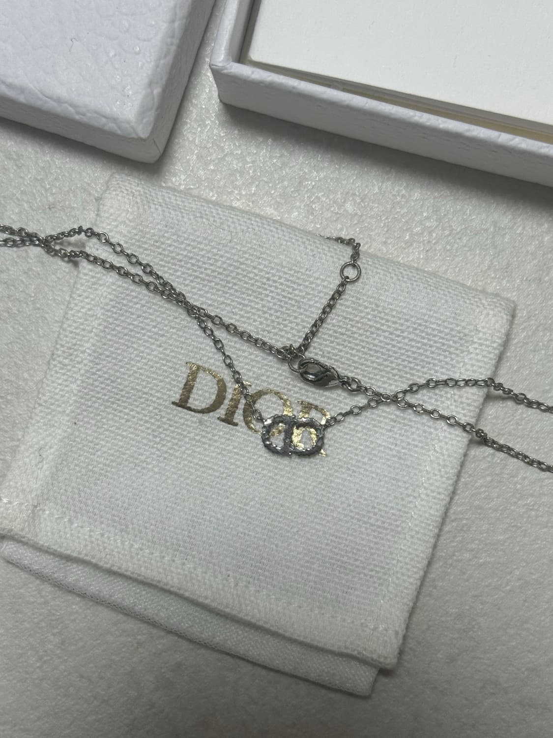 디올 클레어디룬 목걸이 실버 상품이미지2