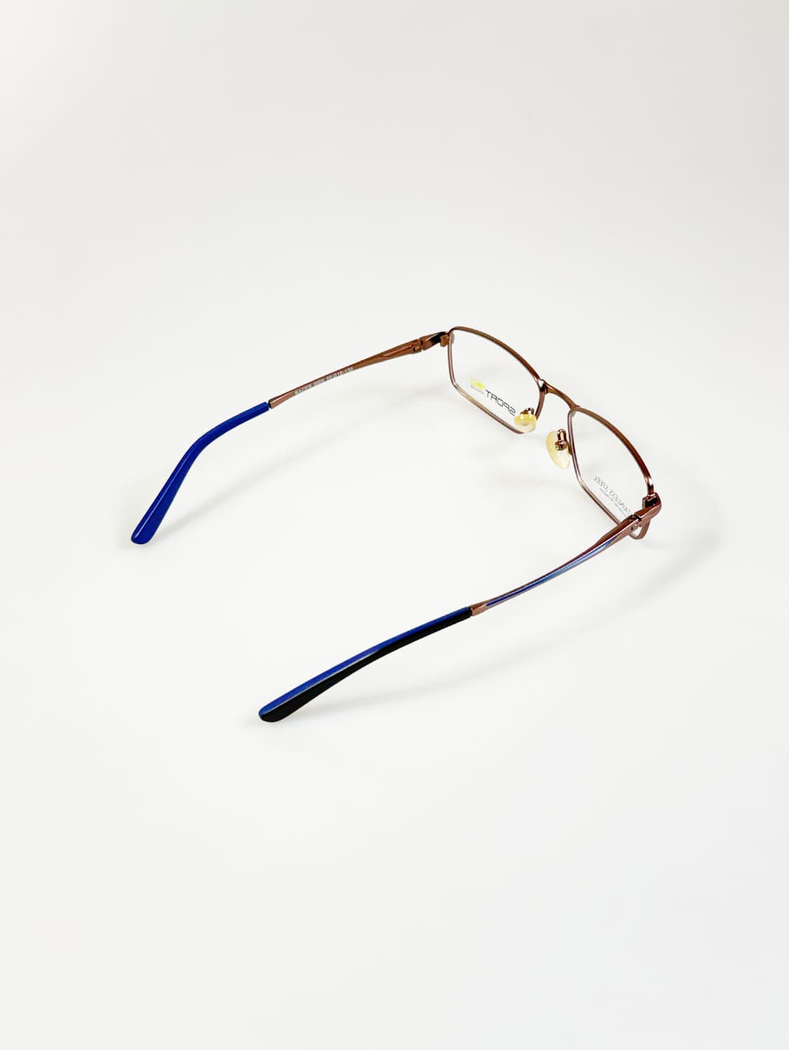 ADOLFO SPORT 180 슬림 스퀘어 메탈 빈티지 안경 상품이미지4