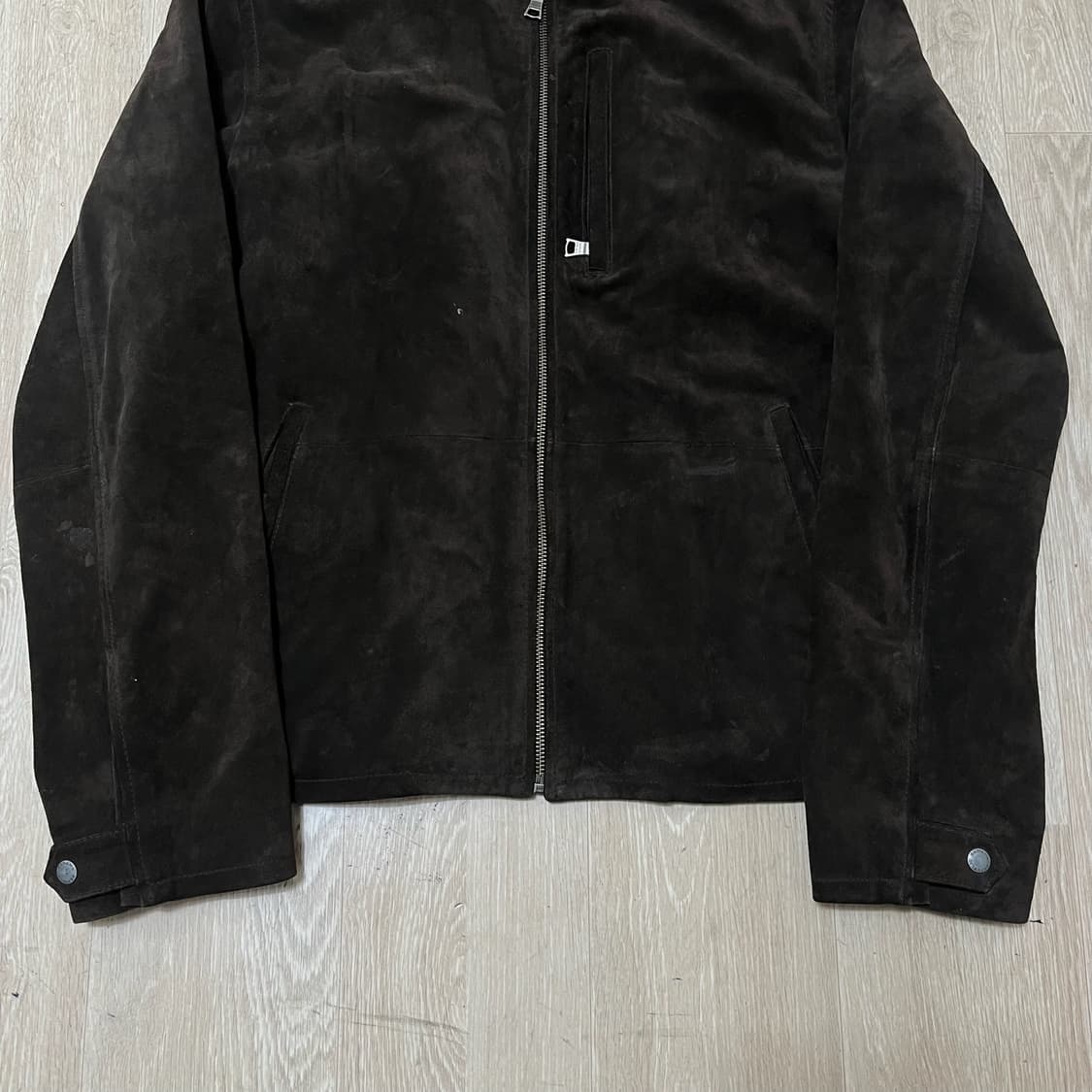 바나나리퍼블릭 남성 리얼 레더 양가죽 스웨이드 자켓 L/100  상품이미지3
