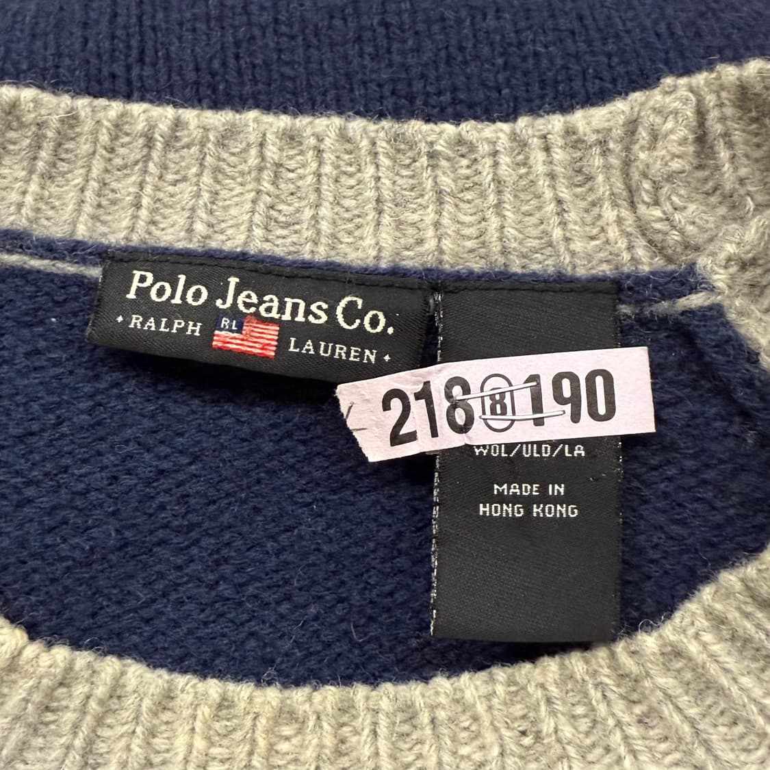 폴로 진스 그레이 네이비 니트 상품이미지5