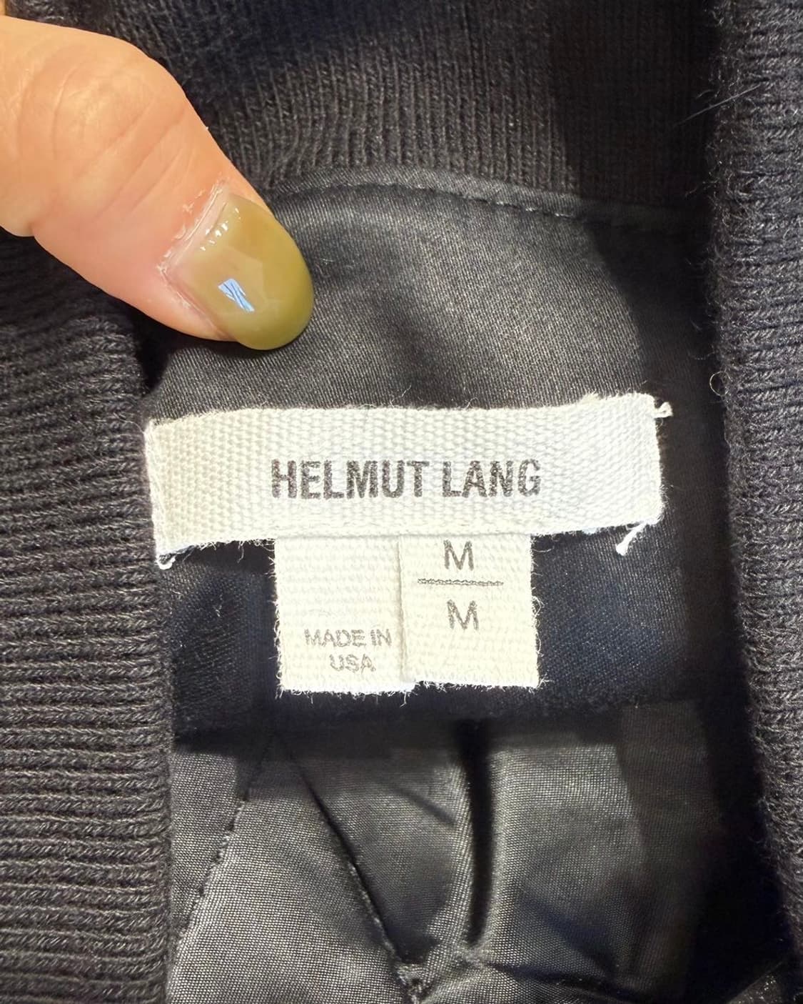 헬무트랭 블랙 나일론 봄버 자켓  상품이미지8