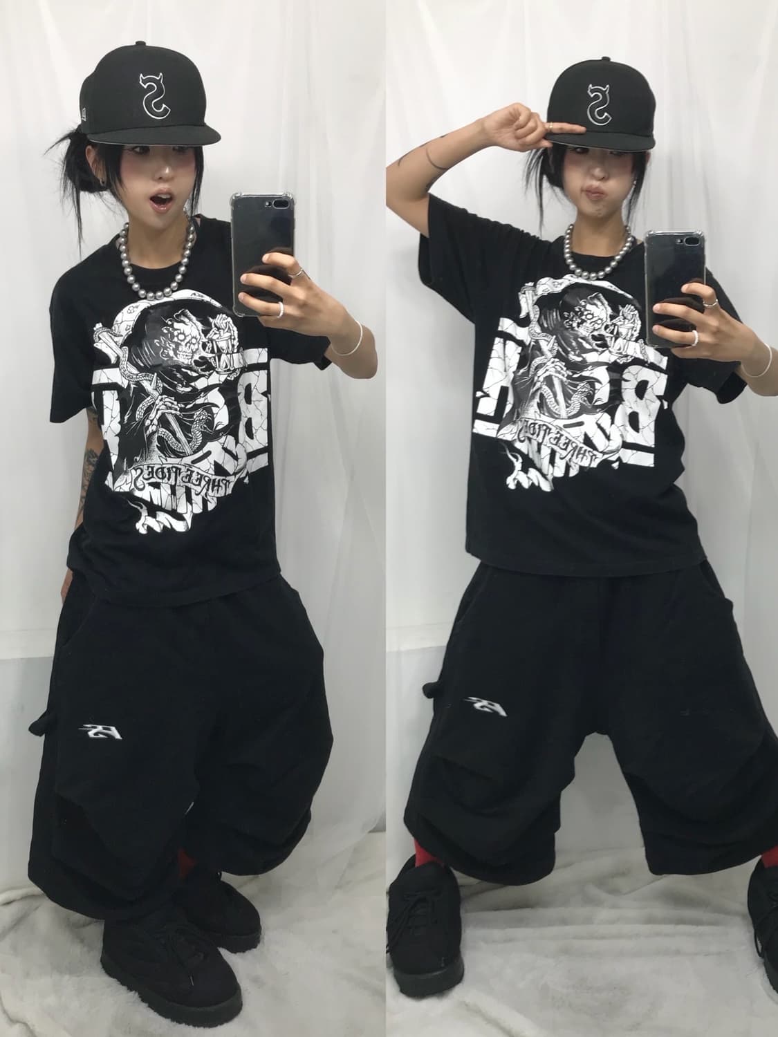 < Bounty Hunter Skull Printing T-shirt > 상품이미지1