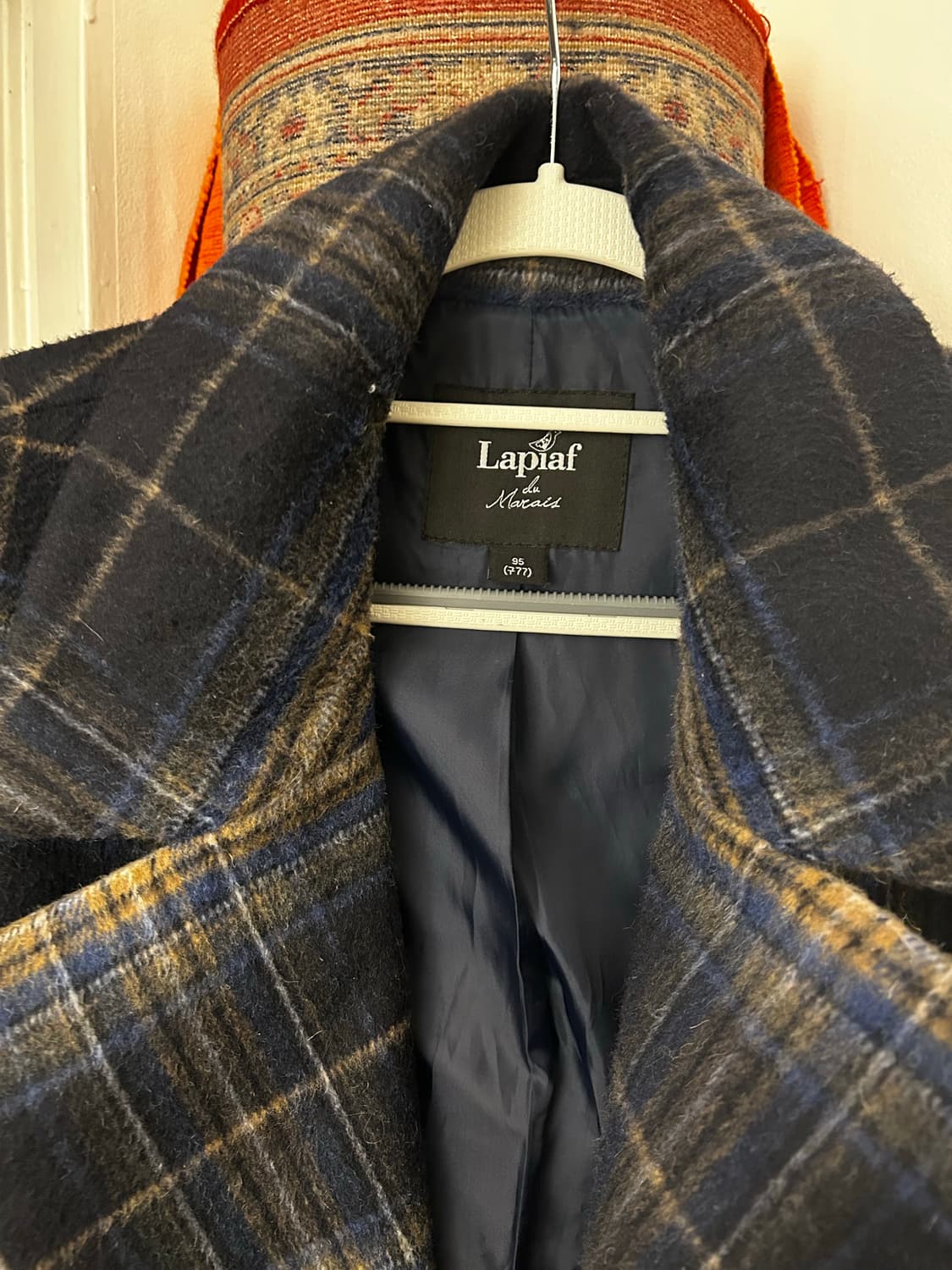 체크 롱 코트 상품이미지2