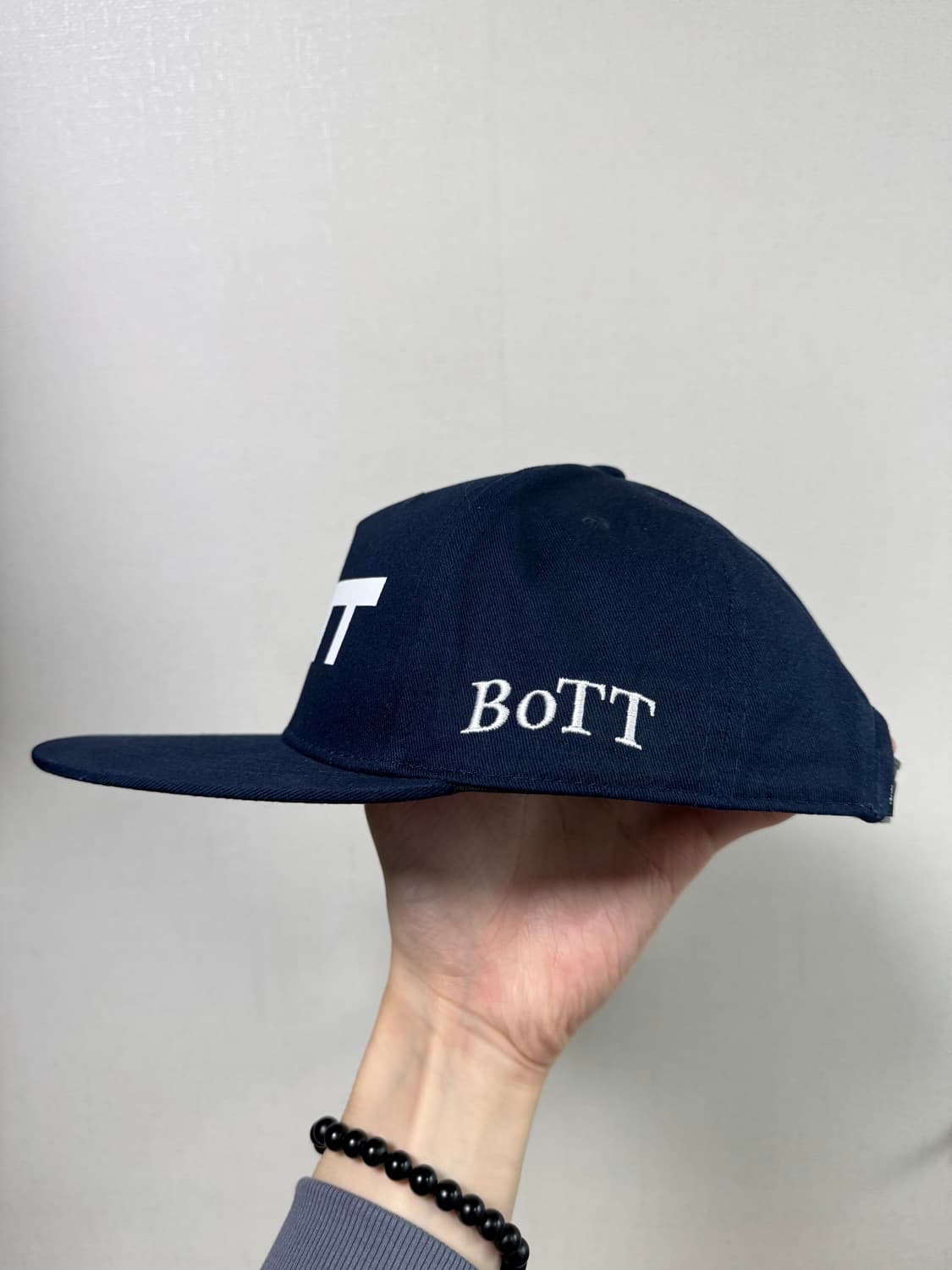 BOTT 보트 V2 로고 스트럭쳐 5패널 네이비 캡 모자 상품이미지3