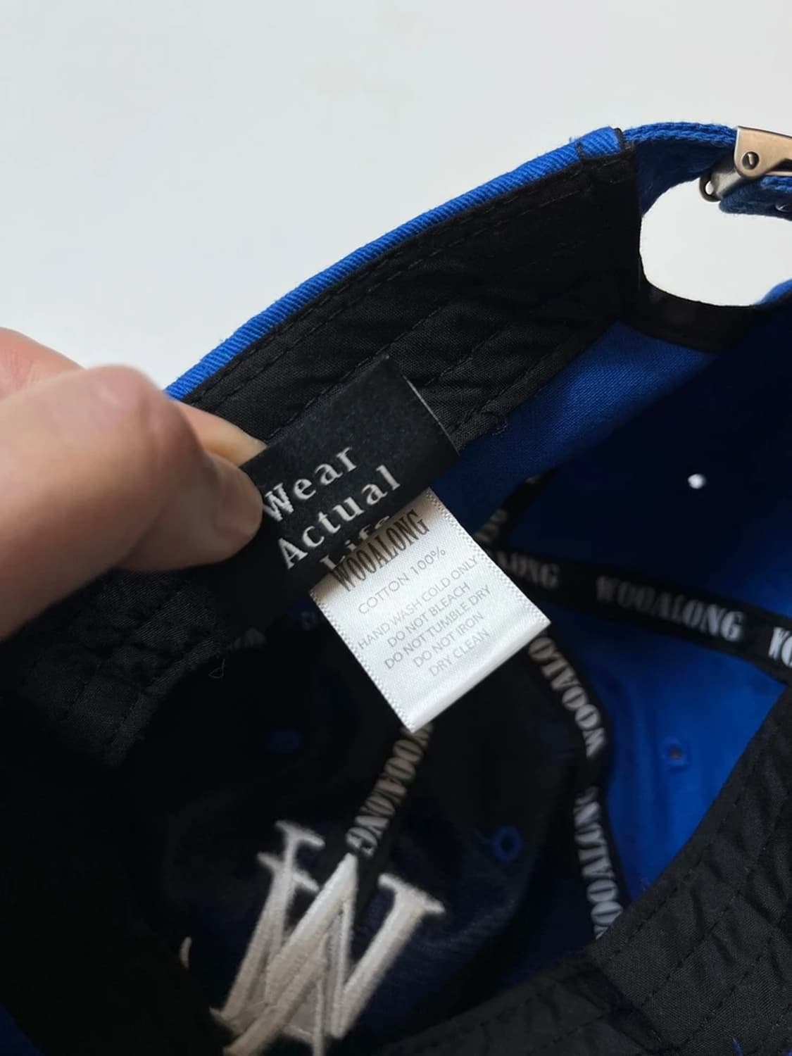 우알롱 시그니처 블랙 볼캡 Q1366 상품이미지7