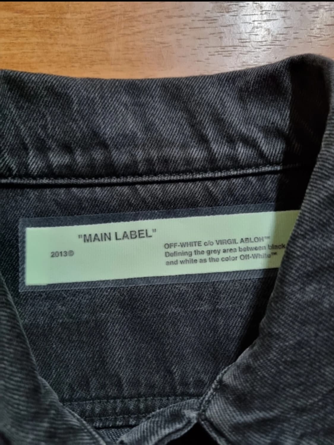 오프화이트.파이어테이프.데님자켓 상품이미지3