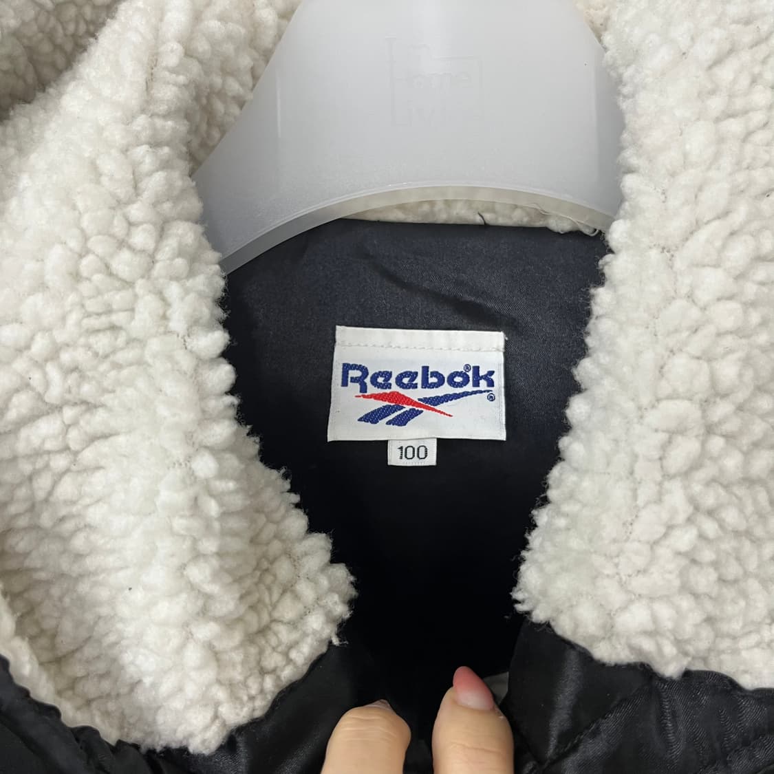 리복 자수로고 양털안감 돕바 롱패딩 상품이미지9