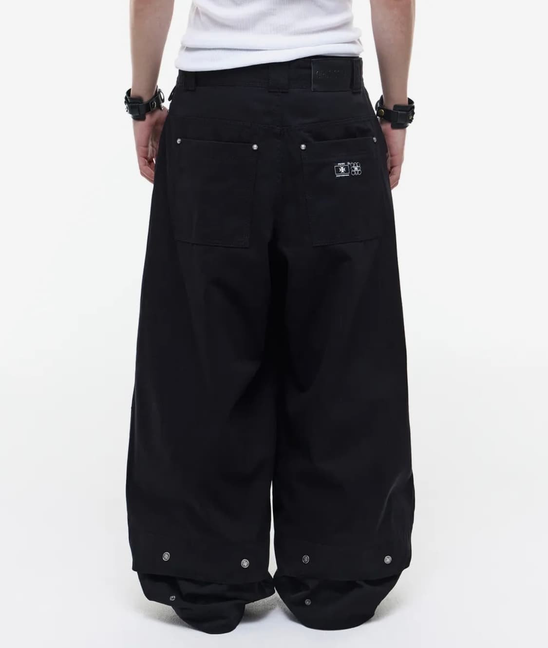 오퍼스 바지 08 MELTED COTTON PANTS BLACK 상품이미지2