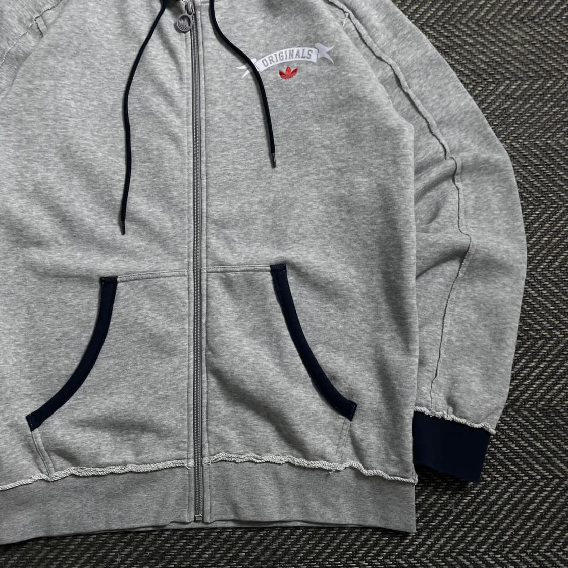 아디다스 오리지널 빅로고 박시핏 트랙 후드집업o 4056 상품이미지2