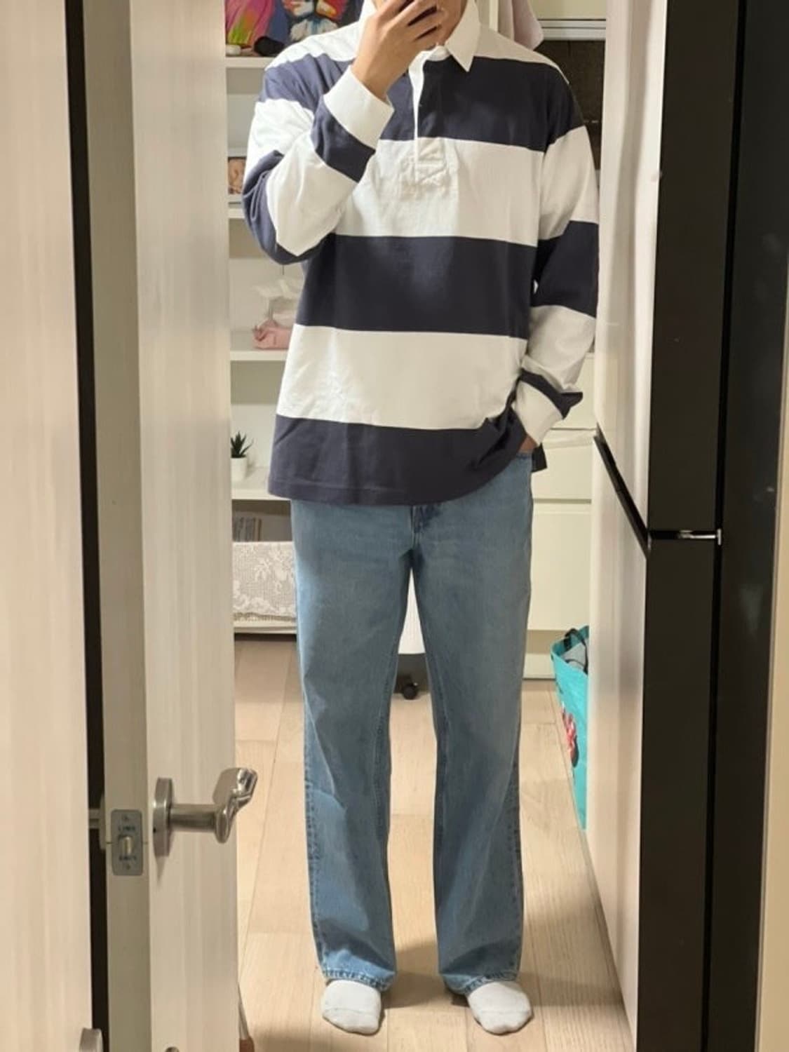 유니클로 jw앤더슨 럭비티 L 사이즈 상품이미지2