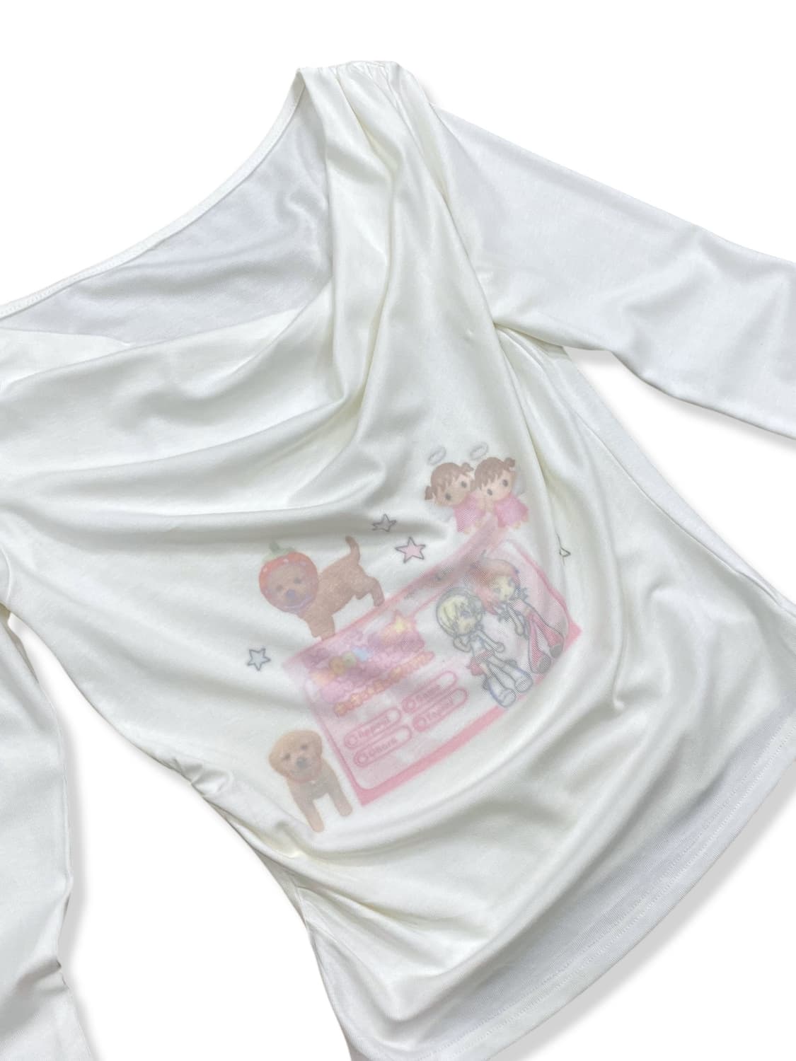 Girls Archive White Off-Shoulder Top 상품이미지5