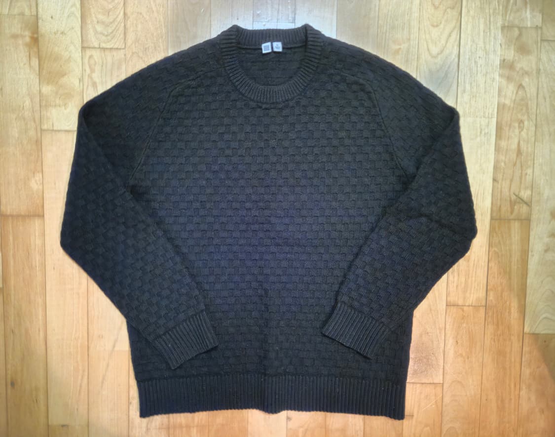 유니클로 U 울 니트 블랙 XL 상품이미지1