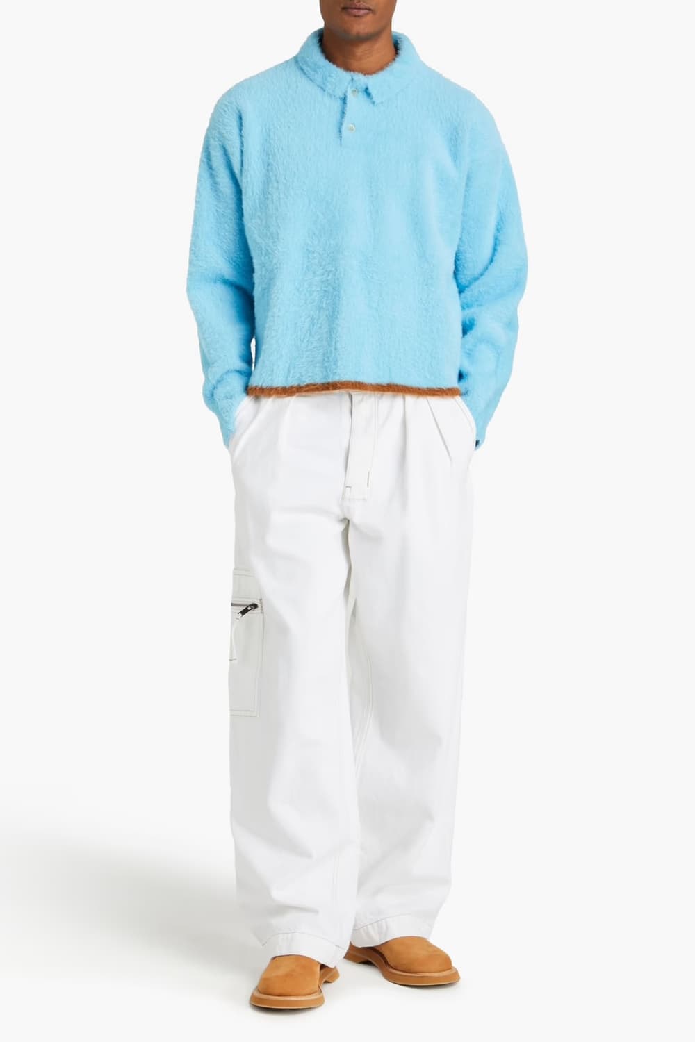 자크뮈스 네브 폴로 니트 블루 L 상품이미지5