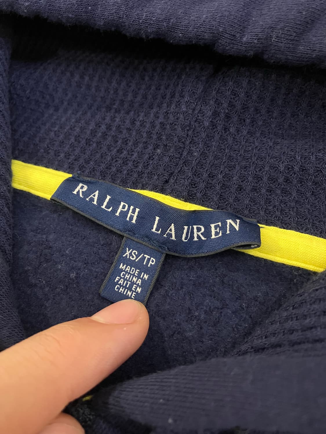 폴로 랄프로렌 딱붙핏 빅포니 후드집업 네이비 상품이미지5