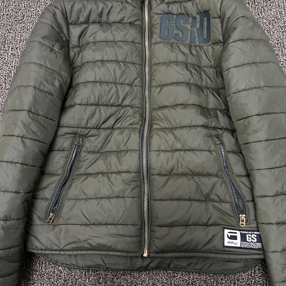 G-STAR RAW 패딩 자켓 카키색 L 상품이미지3