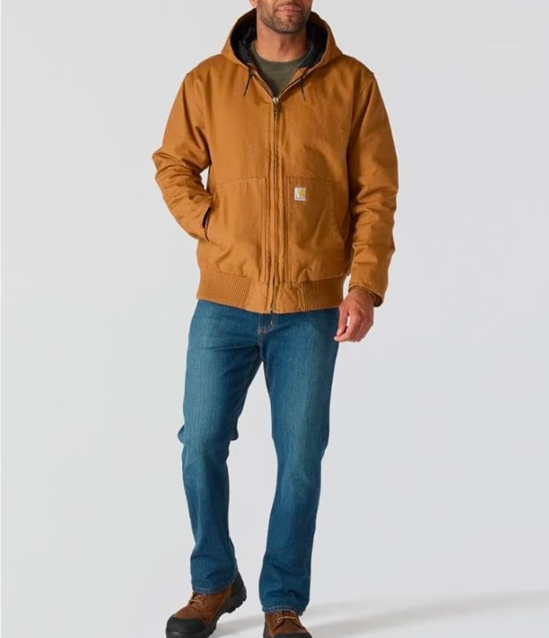 칼하트 후드 워크 자켓 브라운 5XL 상품이미지2