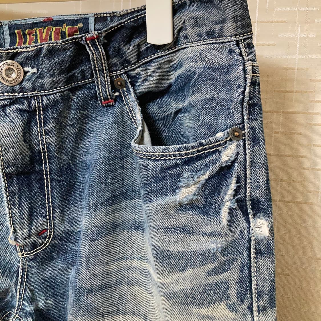Levi's 데미지 청바지 W34 L32 상품이미지3