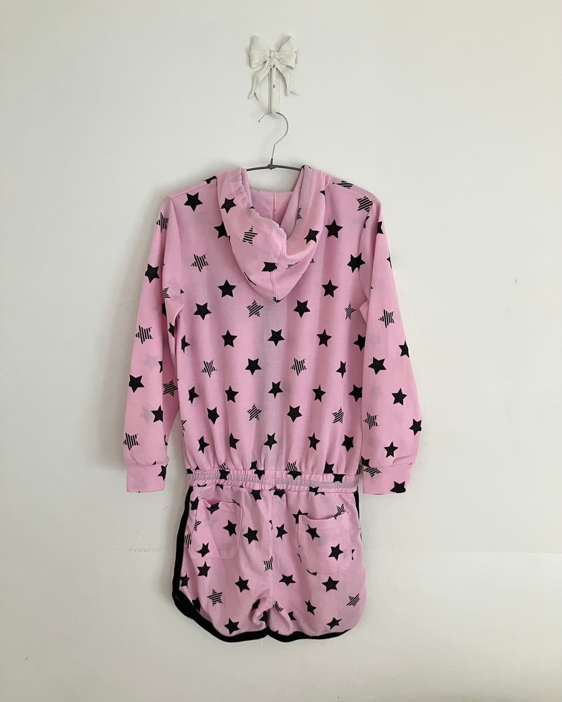 핑크 스타 점프슈트 후드집업 상품이미지6