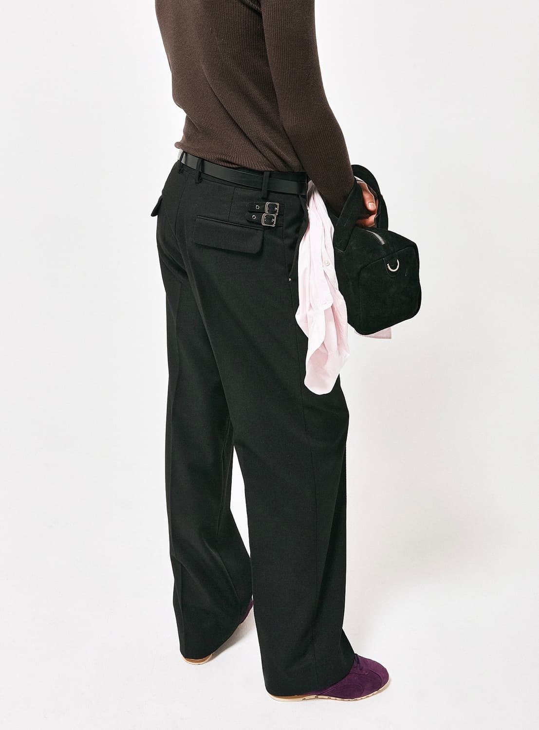 [3] 라벨아카이브 버클 트윌 팬츠  상품이미지2